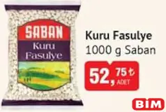 SABAN KURU FASULYE 1000 G